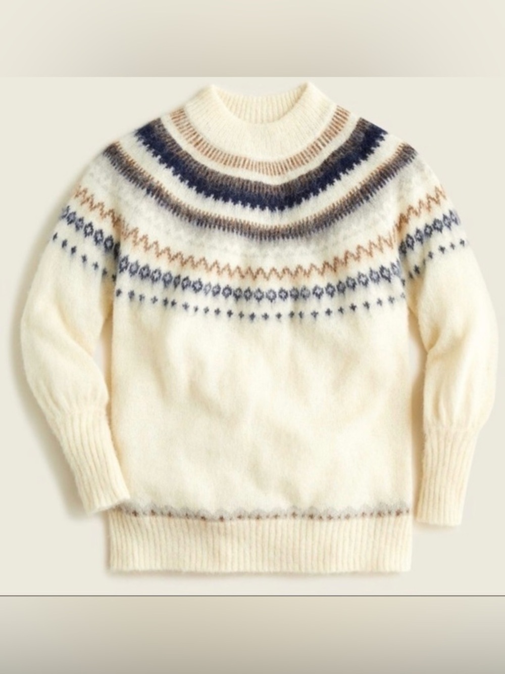 J. Crew Fair Isle Alpaca Blend Sweater